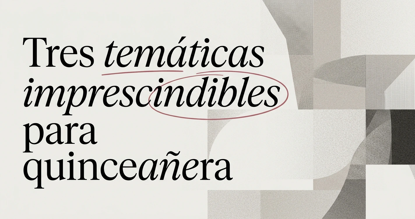 Ideas de temáticas para una quinceañera inolvidable